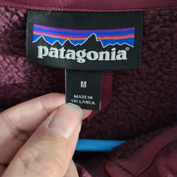 Patagonia Better Sweater 1/4 Zip Fleece Burgundy Sz M - Picture 2 of 5